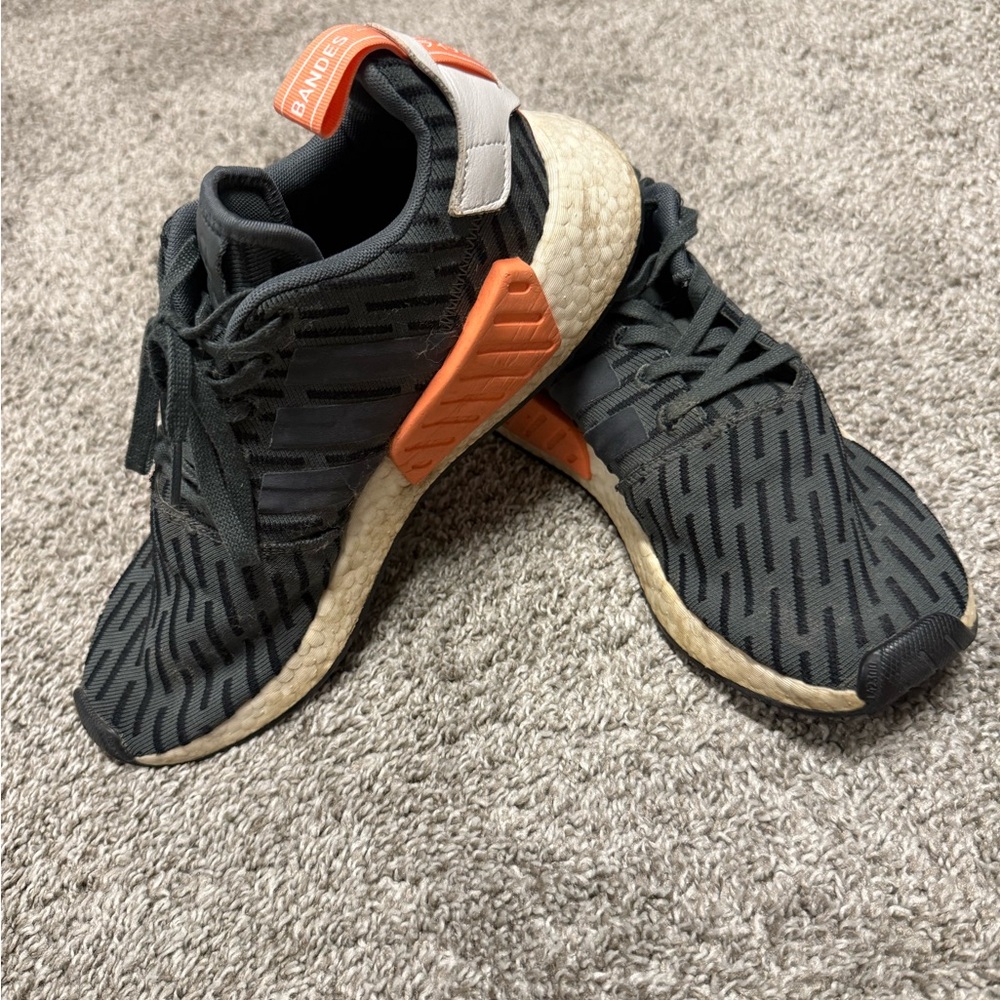 Adidas Black and Orange Athletic Shoes